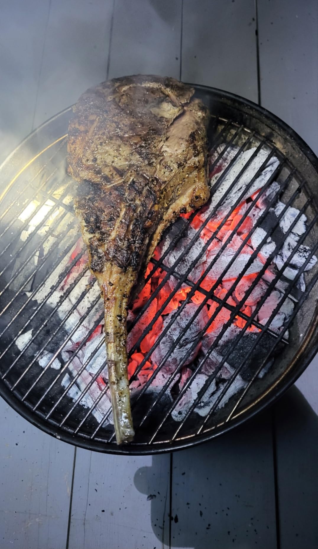 Weber Smokey Joe Portable Charcoal Grill for Outdoor Cooking and Travel, 14-Inch, Black - Customer Photo 2
