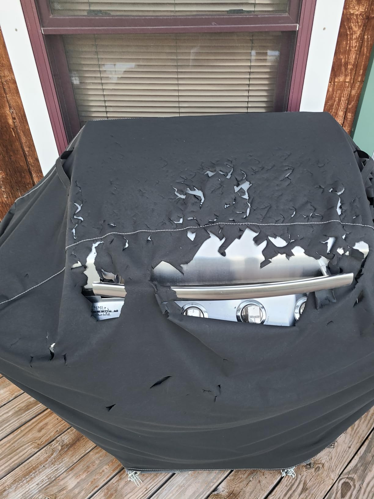 Unicook Grill Cover 55 Inch for Outdoor Grill, Heavy Duty, Waterproof, Fade Resistant, BBQ Cover with Handles/Straps/Air Vents, Compatible with Weber Charbroil Nexgrill Gas BBQs etc - Customer Photo 1