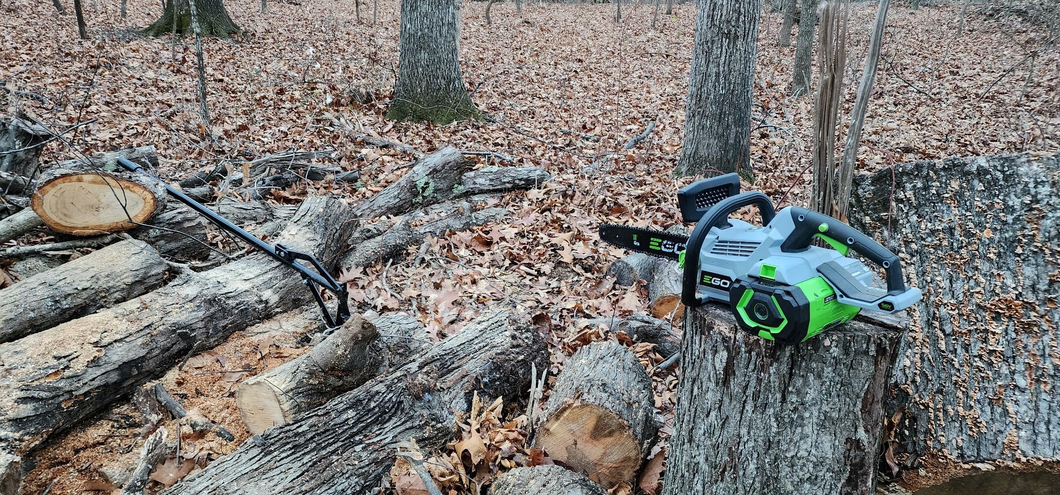 EGO POWER+ Chain Saw, 16â Battery Powered Chainsaw, Electric Cordless, Includes 56V 2.5Ah Battery and Charger â CS1611 - Customer Photo 2