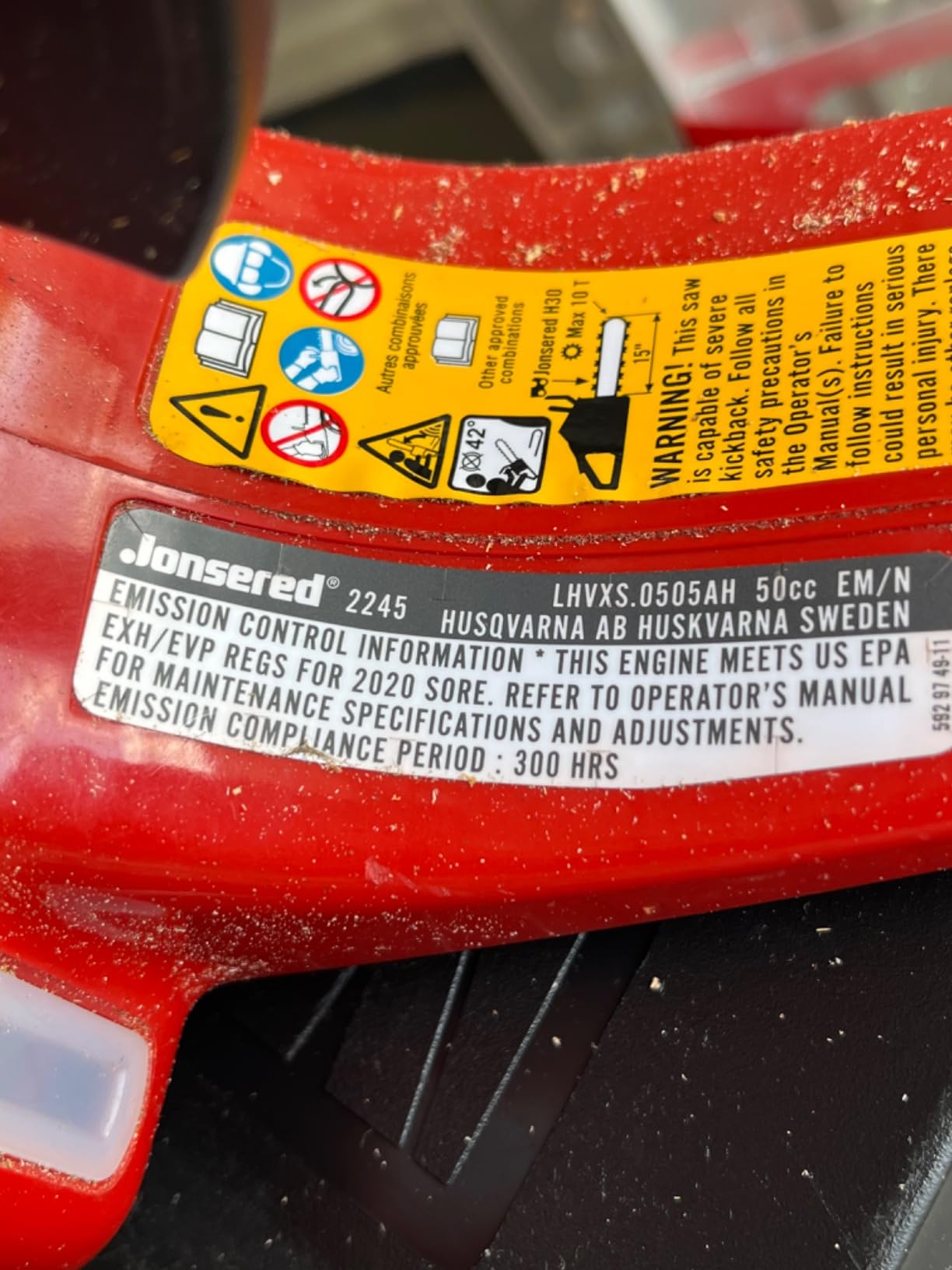 Husqvarna 445 Gas Chainsaw, 50-cc 2.8-HP, 2-Cycle X-Torq Engine, 18 Inch Chainsaw with Automatic Oiler, For Wood Cutting and Tree Trimming - Customer Photo 2