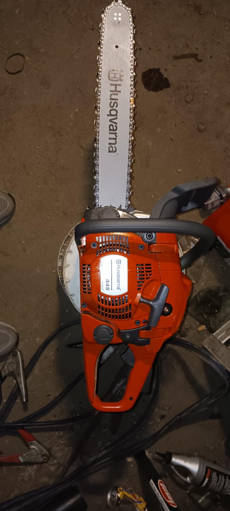Husqvarna 445 Gas Chainsaw, 50-cc 2.8-HP, 2-Cycle X-Torq Engine, 18 Inch Chainsaw with Automatic Oiler, For Wood Cutting and Tree Trimming - Customer Photo 4
